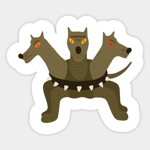 Toon Cerberus Sticker by AV Designs